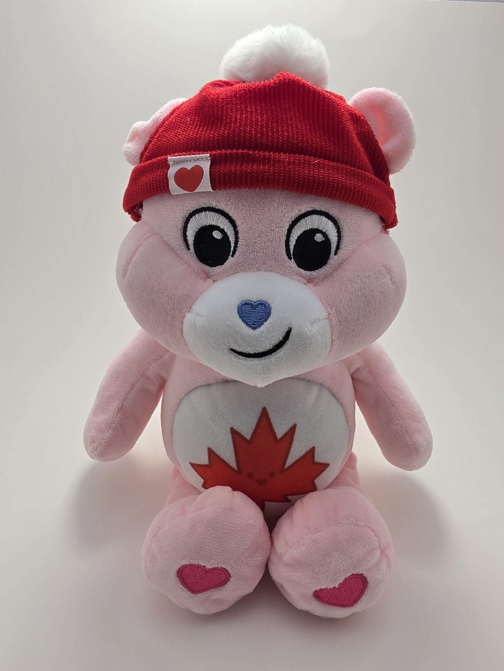 Pink Care Bear “True North Bear” Canadian Care Bear Plush (Larger 11 inch)